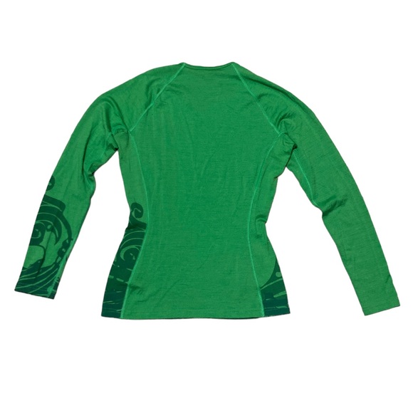 Icebreaker Printed Merino Wool Base Layer Bodyfit+ 200 Women’s size S in Green - Picture 6 of 10